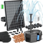 Filtr solarny do oczka wodnego 8W pompa fontanna 405 l/h