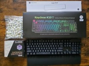 klawiatura mechaniczna Keychron K10 v2 banana+brown + palmrest hotswap