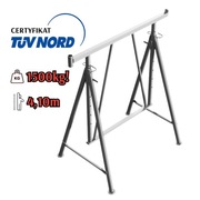 Kozioł budowlany stojak murarski kobyłka ocynk TÜV 1500kg 1,2-1,95m SCHAKE 