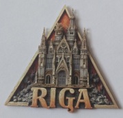 Magnes na lodówkę Riga Ryga Łotwa Latvia Prybałtyka(2K).