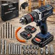 Wiertarko-wkrętarka akumulatorowa 2x aku | udar | walizka