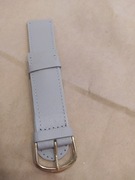 Pasek do zegarka r 24mm  popiel skóra