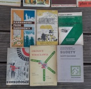 Zestaw starych map turystycznych Sudety Karkonosze Kotlina Kłodzka