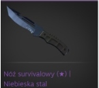 Nóż survivalowy | Niebieska stal
