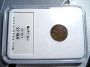 2 grosze 1937  moneta w gradingu  MS 65 II RP