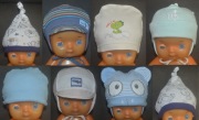 Zestaw 8szt Czapeczek niemowlęcych rozm.62