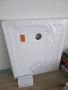 BRODZIK PRYSZNICOWY NEW TRENDY MILD STONE 90X80X4,5 + SYFON 