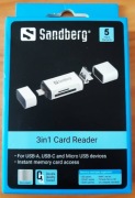 Czytnik kart SD Sandberg USB 3 w 1