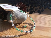 Amulet bransoletka Perły, Agat, Lapis Lazuri, Jadeit