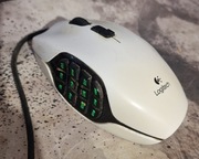 Mysz przewodowa Logitech G600 - biała, uszkodzona