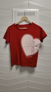 T-shirt Tommy Hilfiger r. XS czerwona serce