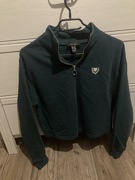 Zielona krótka bluza z zamkiem