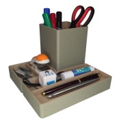 Organizer biurkowy modułowy magnetyczny - zestaw DIVISION | kolor oliwkowy