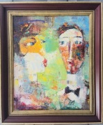 Gienadij Pitsko, Pocałunek - olej na płótnie