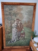 Para z psem  duży obraz