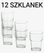 KOMPLET 12 SZKLANEK do napojów kawy szklanki kuchenne kufle talerze miski 