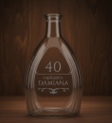 Butelka Karafka z Drewnianym Korkiem i TWÓJ GRAWER – Wyjątkowy Prezent