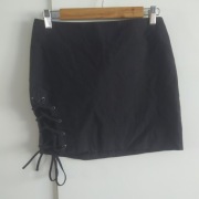 H&M czarna spódnica ze sznurowaniem 38 M