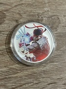 Srebrna moneta Street Fighter Ryu 1 oz 999 Tuvalu 1$