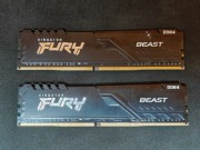 Kingston Fury Beast DDR4 32GB (2x16GB) 3200MHz CL16 – sprawne, testowane