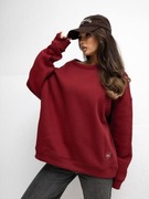 BLUZA DRESOWA DAMSKA BASIC OVERSIZE OCIEPLANA 