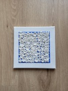 Obraz strukturalny - 20.5 x 20.5 cm // Muszelki