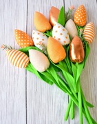 Tulipany bawełniane. Bukiet 12  tulipanów. Tulipany z materiału.