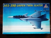 JAS39B Grippen 1/72 Italeri + maski + koła