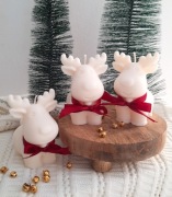 ŚWIECA SOJOWA DEKORACYJNA RENIFER ŁOŚ ŚWIĘTA 1SZT