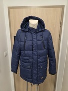 Kurtka Męska Zimowa/Ciepła MO XL Granatowa Parka Pikowana Z Kapturem