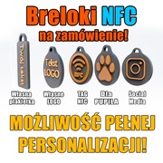 Pakiet 10 szt. breloków NFC z logo – hurt dla firm