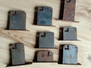 Stare zamki przedwojenne do szaf- szafek biurek 8 sztuk