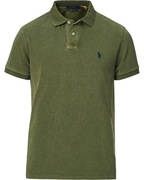 POLO RALPH LAUREN Pima Cotton Garment Dyed Custom Slim Fit koszulka męska M