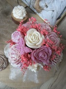 Zapachowy Flowerbox bukiet świec sojowych prezent orchidea 13 świec