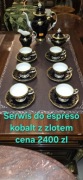 Serwis do ekspresowego kobalt z zlotem