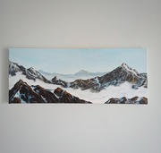 Obraz - Szczyty gór - akryl na płótnie