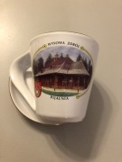 Porcelanowa filiżanka ze spodeczkiem - sanatorium Wysowa Zdrój - Pijalnia