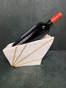 Stojak na butelkę wina z kamienia naturalnego marmur 