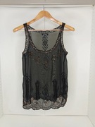 Czarna bluzka zdobiona damska Pull&Bear rozmiar S