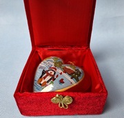 Bombka serce ręcznie malowana LI BIEN 2012