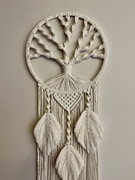 Łapacz snów 30x90cm drzewo życia makrama łapacze