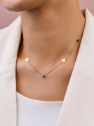 Eternal Spring Naszyjnik + Bransoletka zestaw 14-karat pozłacany VEZZI