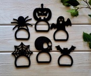 Serwetniki / obrączki / ozdoby / uchwyty na serwetki Halloween zestaw 6szt.