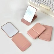 Lusterko kosmetyczne z ekoskóry, otwierane, strojące, do torebki / 3 kolory