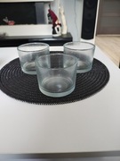 Świeczniki świecznik grube szkło 