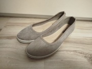 Baleriny damskie  Sabana szare 37  nowe 