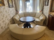 Włoski komplet skórzany wypoczynkowy - modułowy