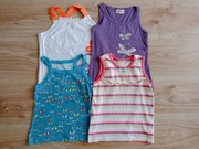 4 x Bluzka koszulka bez rękawów Mothercare rozm. 104/110 - 4/5 lat