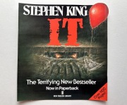 Stephen King IT plakat vintage ORYGINAŁ 1980s NEL horror kolekcjonerski
