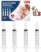 Strzykawka do nosa dla niemowląt 10 ml, irygator nosa 4 szt